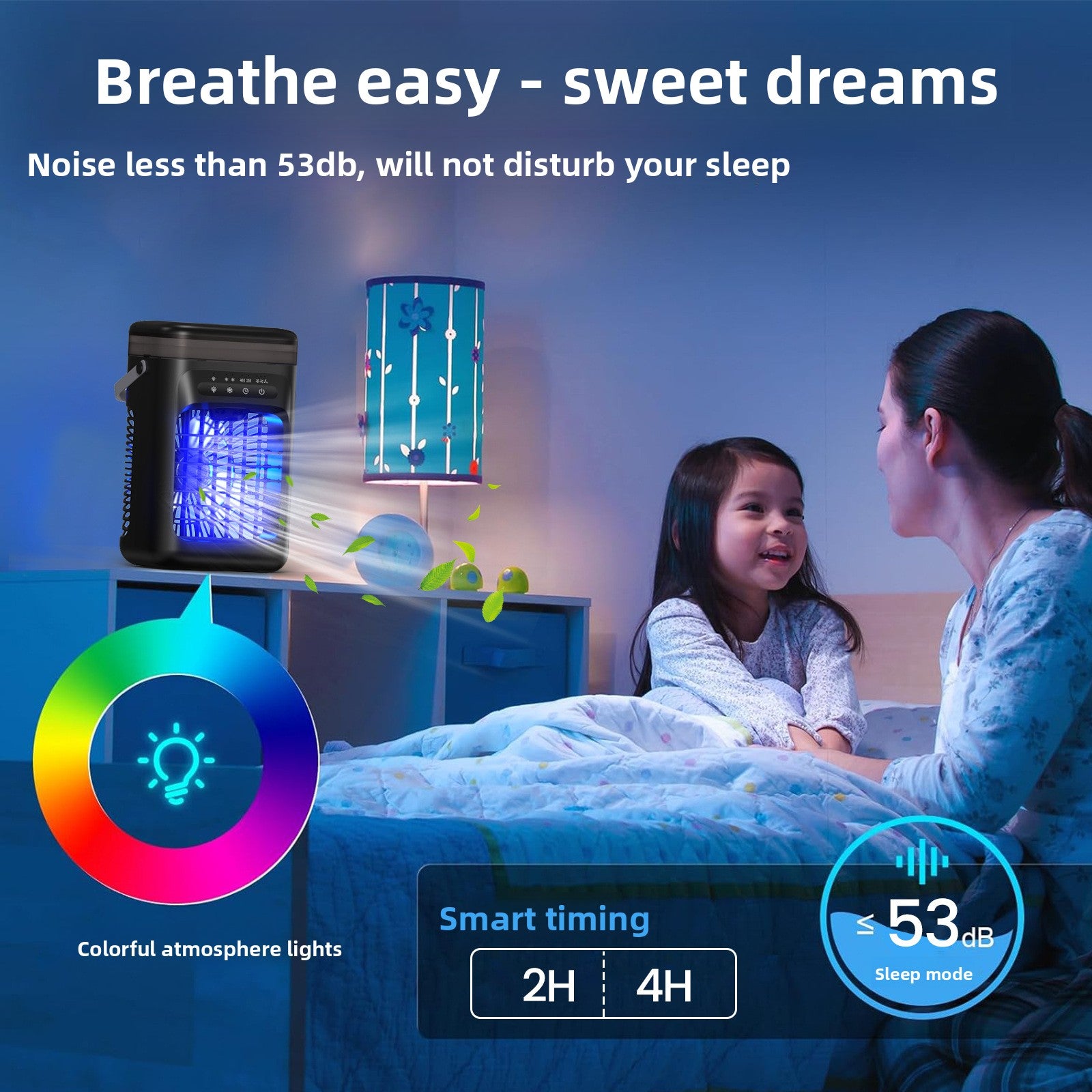 Chill Patrol™ — Portable Misting Fan + Humidifier + Night Light