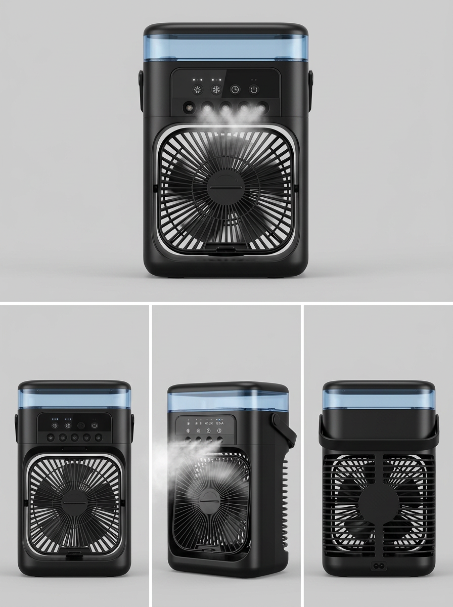 Chill Patrol™ — Portable Misting Fan + Humidifier + Night Light