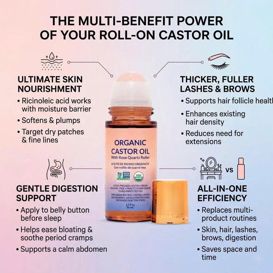 The Roll-On Reset™ — Organic Castor Oil
